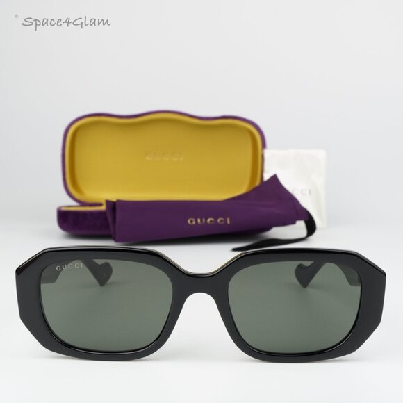 Gucci Women Sunglasses Black Grey Geometric GG1535S 001 BRAND NEW - Picture 3 of 10